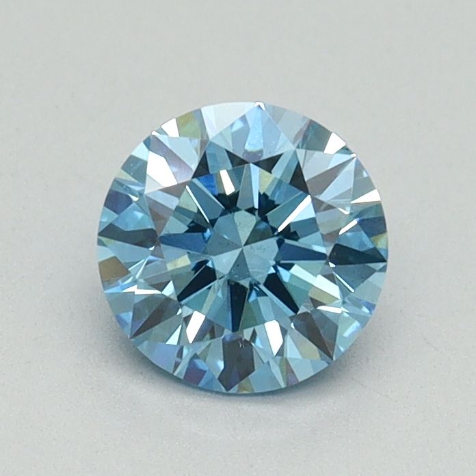 Lab-Grown ROUND Diamond - 0.7 Carat, Fancy Vivid Blue Color, SI1 Clarity | Sustainable Luxury, Dazzling Brilliance | IGI | Certified LG645482459