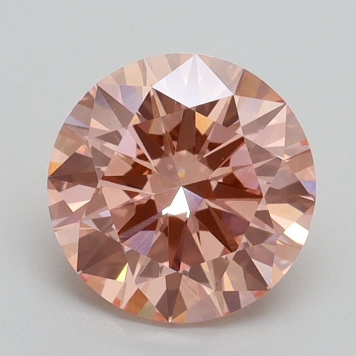 Lab-Grown ROUND Diamond - 1.41 Carat, Fancy Intense Pink Color, VS1 Clarity | Sustainable Luxury, Dazzling Brilliance | IGI | Certified LG538282586