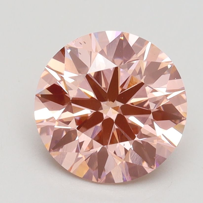 Lab-Grown ROUND Diamond - 2.07 Carat, Fancy Intense Pink Color, VS2 Clarity | Sustainable Luxury, Dazzling Brilliance | IGI | Certified LG532248077