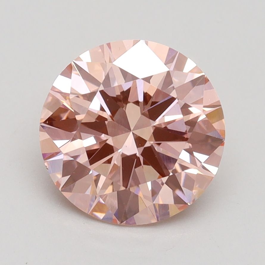 Lab-Grown ROUND Diamond - 2.08 Carat, Fancy Intense Pink Color, VS1 Clarity | Sustainable Luxury, Dazzling Brilliance | IGI | Certified LG528226561