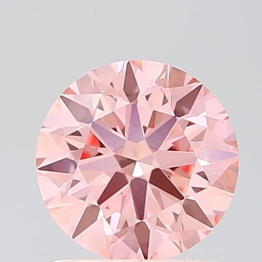 Lab-Grown ROUND Diamond - 1.01 Carat, Fancy Vivid Pink Color, VS1 Clarity | Sustainable Luxury, Dazzling Brilliance | IGI | Certified LG636444785