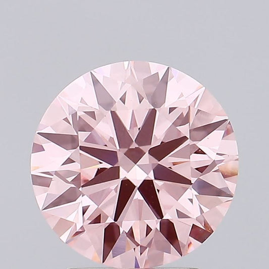 Lab-Grown ROUND Diamond - 2.34 Carat, Fancy Vivid Pink Color, VS1 Clarity | Sustainable Luxury, Dazzling Brilliance | IGI | Certified LG640478514