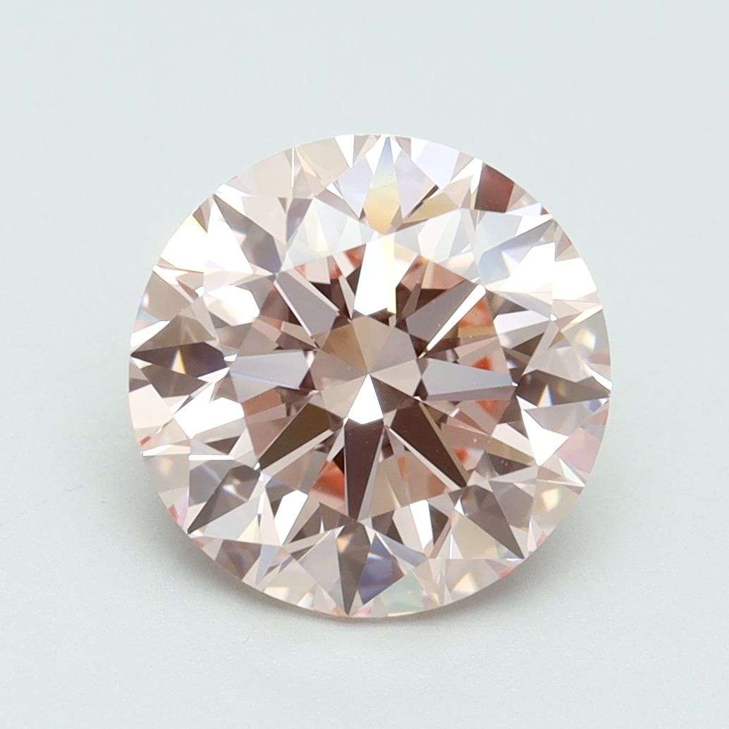 Lab-Grown ROUND Diamond - 3.05 Carat, Fancy Intense Pink Color, VS1 Clarity | Sustainable Luxury, Dazzling Brilliance | IGI | Certified LG616416790