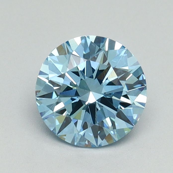 Lab-Grown ROUND Diamond - 0.81 Carat, Fancy Vivid Blue Color, VS1 Clarity | Sustainable Luxury, Dazzling Brilliance | IGI | Certified LG646454016