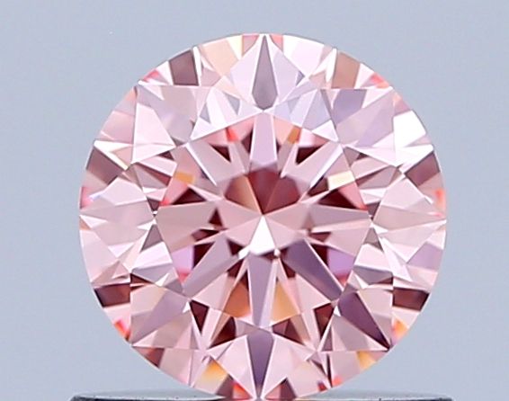 Lab-Grown ROUND Diamond - 0.68 Carat, Fancy Vivid Pink Color, VVS1 Clarity | Sustainable Luxury, Dazzling Brilliance | IGI | Certified LG646473231