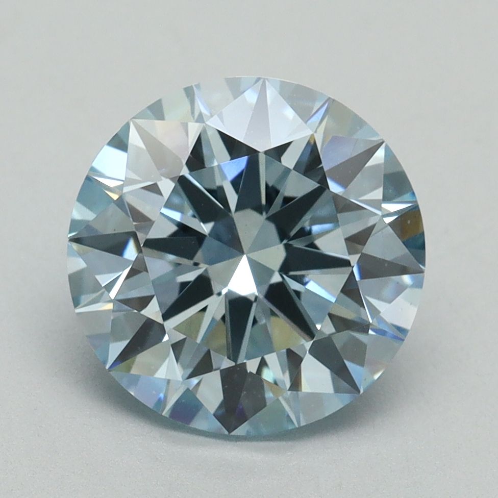 Lab-Grown ROUND Diamond - 3.02 Carat, Fancy Intense Blue Color, VS1 Clarity | Sustainable Luxury, Dazzling Brilliance | IGI | Certified LG636401548