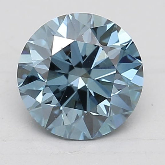 Lab-Grown ROUND Diamond - 1.5 Carat, Fancy Vivid Blue Color, VS2 Clarity | Sustainable Luxury, Dazzling Brilliance | IGI | Certified LG508118745