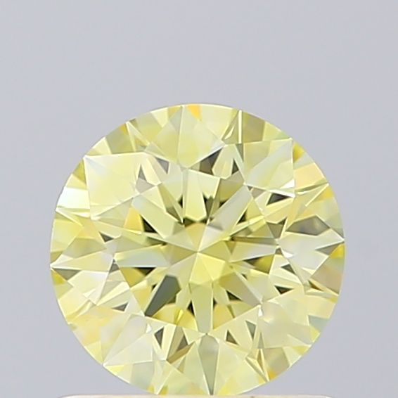 Lab-Grown ROUND Diamond - 0.72 Carat, Fancy Yellow Color, VS1 Clarity | Sustainable Luxury, Dazzling Brilliance | IGI | Certified LG619456545