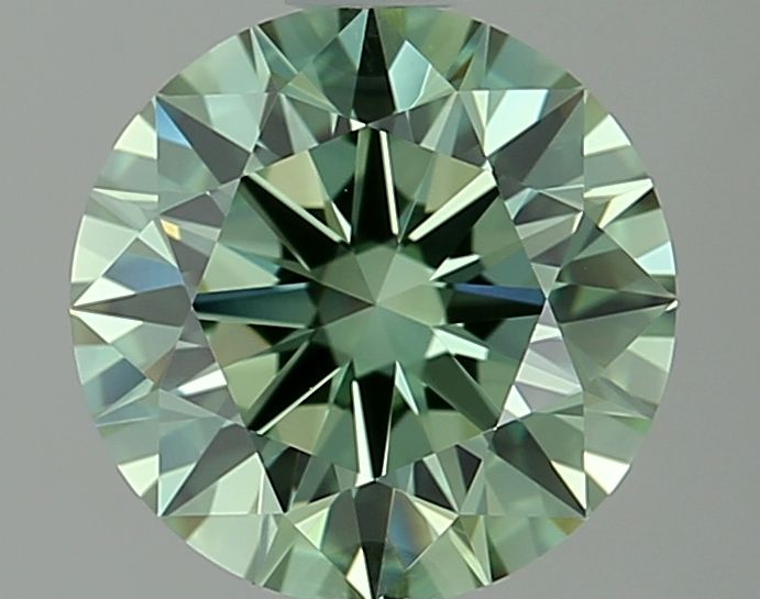 Lab-Grown ROUND Diamond - 1.5 Carat, Fancy Vivid Green Color, VVS2 Clarity | Sustainable Luxury, Dazzling Brilliance | IGI | Certified LG640445959