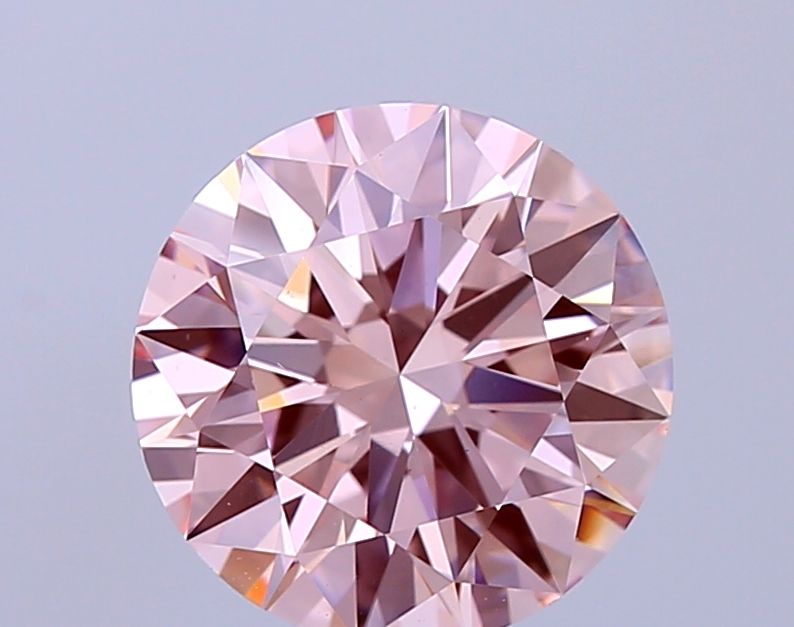 Lab-Grown ROUND Diamond - 2.02 Carat, Fancy Intense Pink Color, VVS2 Clarity | Sustainable Luxury, Dazzling Brilliance | IGI | Certified LG645495811