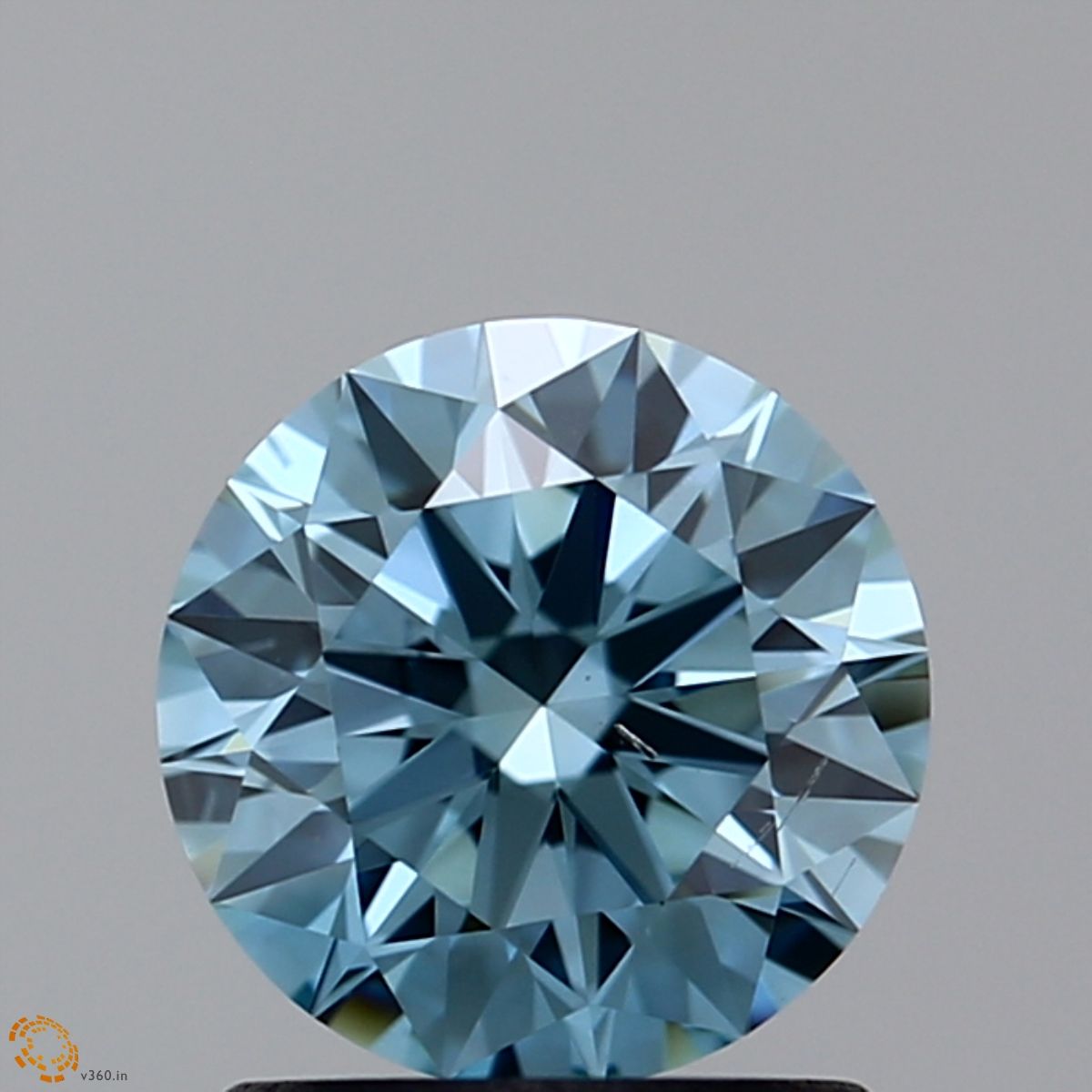 Lab-Grown ROUND Diamond - 1.06 Carat, Fancy Blue Color, SI1 Clarity | Sustainable Luxury, Dazzling Brilliance | IGI | Certified LG10988903