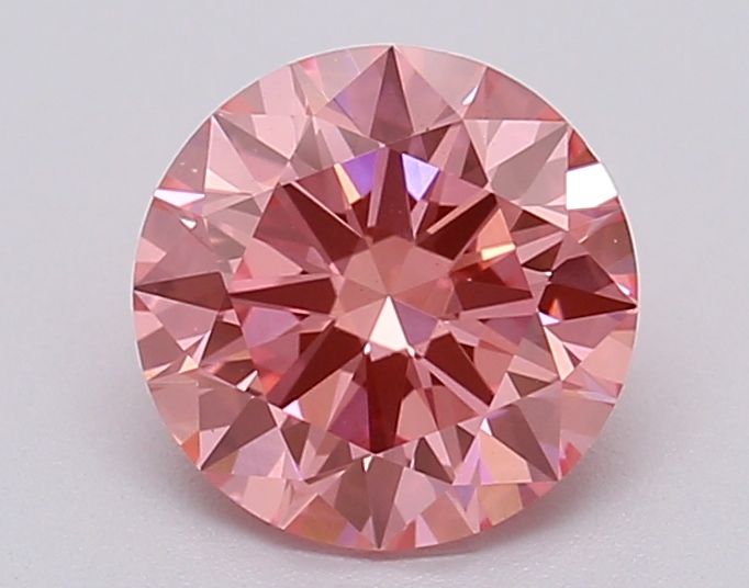 Lab-Grown ROUND Diamond - 1.03 Carat, Fancy Vivid Pink Color, VS2 Clarity | Sustainable Luxury, Dazzling Brilliance | IGI | Certified LG615366945