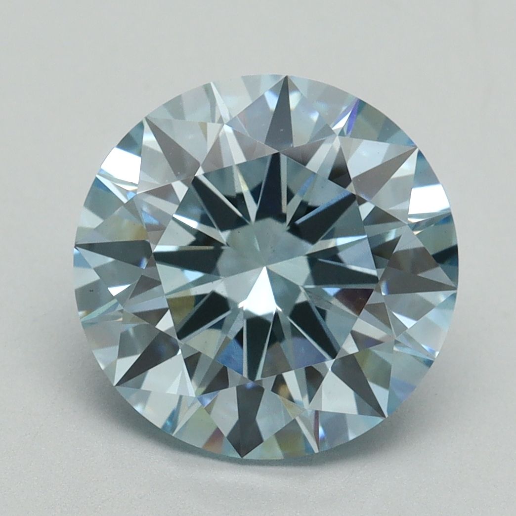 Lab-Grown ROUND Diamond - 4.03 Carat, Fancy Intense Blue Color, VS1 Clarity | Sustainable Luxury, Dazzling Brilliance | IGI | Certified LG636401501