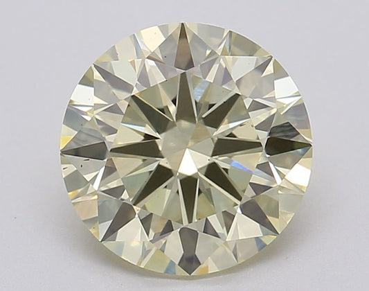 Lab-Grown ROUND Diamond - 2.04 Carat, Fancy Yellow Color, VS2 Clarity | Sustainable Luxury, Dazzling Brilliance | IGI | Certified LG613355749