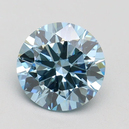 Lab-Grown ROUND Diamond - 1.71 Carat, Fancy Vivid Blue Color, VS1 Clarity | Sustainable Luxury, Dazzling Brilliance | IGI | Certified LG586338691