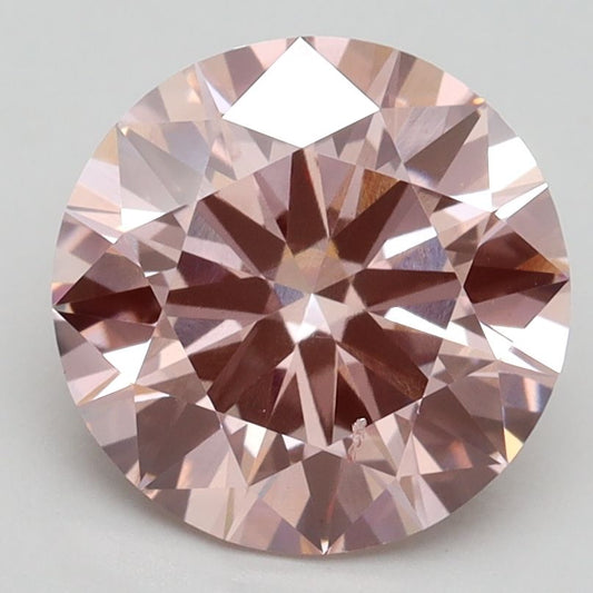 Lab-Grown ROUND Diamond - 3.01 Carat, Fancy Intense Pink Color, SI1 Clarity | Sustainable Luxury, Dazzling Brilliance | IGI | Certified LG532246148