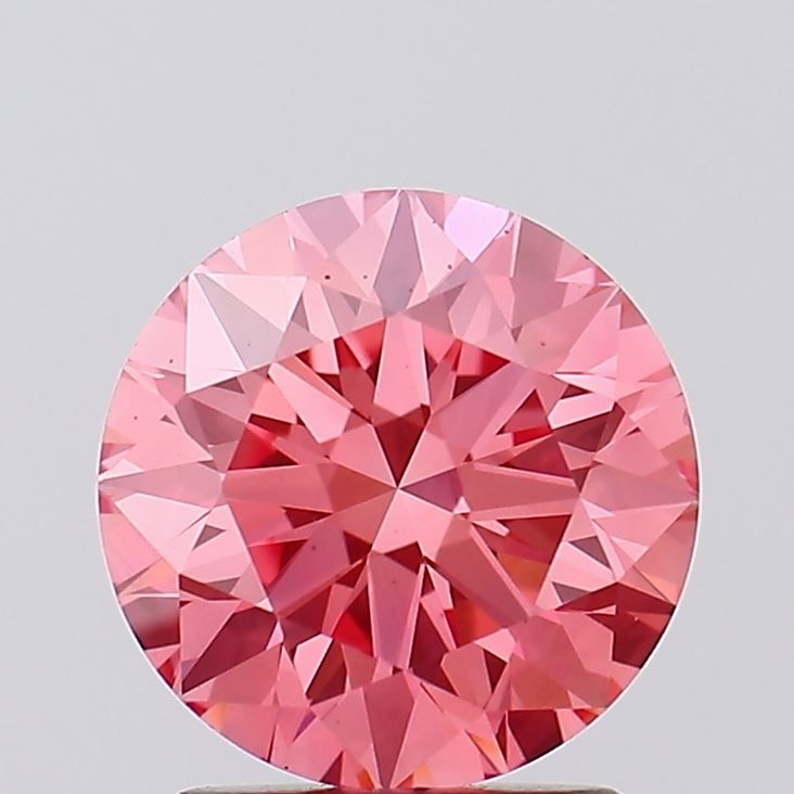 Lab-Grown ROUND Diamond - 1.92 Carat, Fancy Vivid Pink Color, VS1 Clarity | Sustainable Luxury, Dazzling Brilliance | IGI | Certified LG600348535