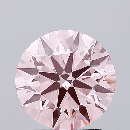 Lab-Grown ROUND Diamond - 2.07 Carat, Fancy Intense Pink Color, VS2 Clarity | Sustainable Luxury, Dazzling Brilliance | IGI | Certified LG638432586