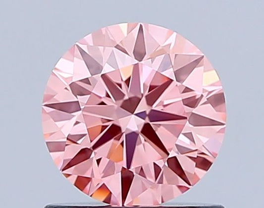 Lab-Grown ROUND Diamond - 0.83 Carat, Fancy Vivid Pink Color, IF Clarity | Sustainable Luxury, Dazzling Brilliance | IGI | Certified LG639460806