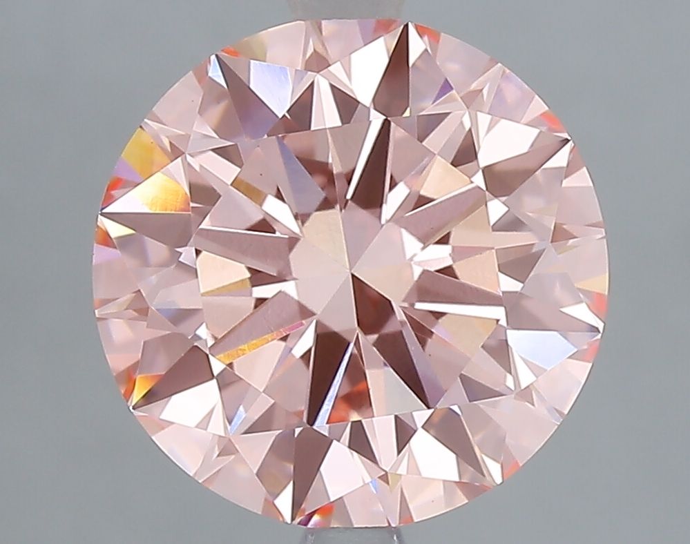 Lab-Grown ROUND Diamond - 4.04 Carat, Fancy Vivid Pink Color, VS1 Clarity | Sustainable Luxury, Dazzling Brilliance | IGI | Certified LG642482189