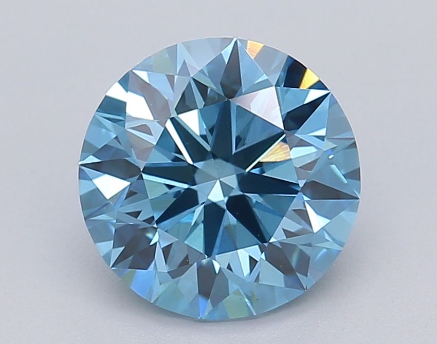 Lab-Grown ROUND Diamond - 1.75 Carat, Fancy Vivid Blue Color, VS1 Clarity | Sustainable Luxury, Dazzling Brilliance | IGI | Certified LG615361306