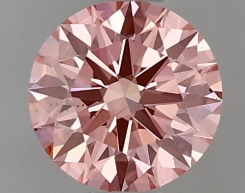 Lab-Grown ROUND Diamond - 0.53 Carat, Fancy Vivid Pink Color, VS2 Clarity | Sustainable Luxury, Dazzling Brilliance | IGI | Certified LG635404358