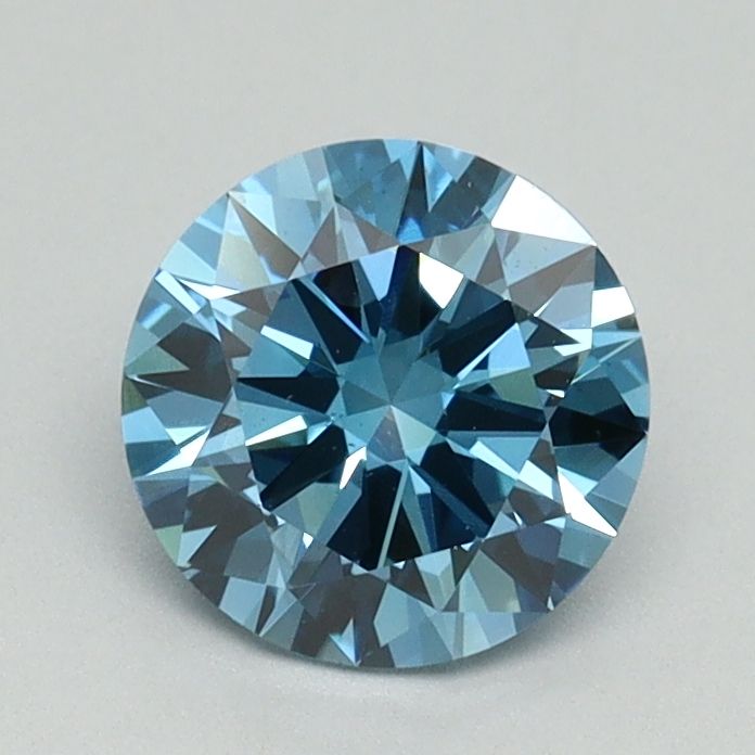 Lab-Grown ROUND Diamond - 0.99 Carat, Fancy Vivid Blue Color, VS2 Clarity | Sustainable Luxury, Dazzling Brilliance | IGI | Certified LG647421688