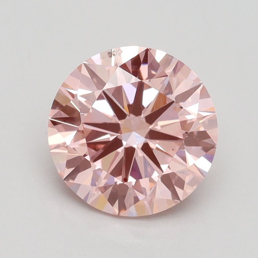 Lab-Grown ROUND Diamond - 1.85 Carat, Fancy Vivid Pink Color, SI1 Clarity | Sustainable Luxury, Dazzling Brilliance | IGI | Certified LG528229969