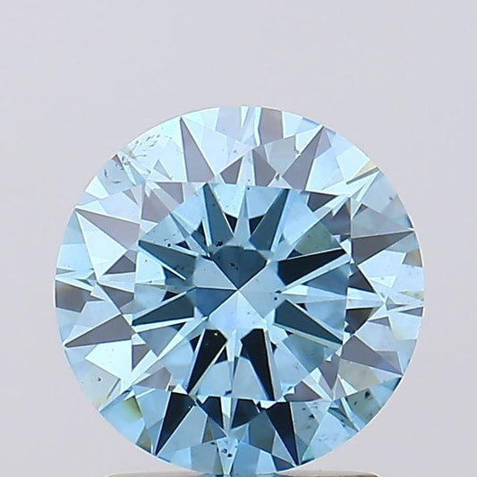 Lab-Grown ROUND Diamond - 1.8 Carat, Fancy Vivid Blue Color, VS2 Clarity | Sustainable Luxury, Dazzling Brilliance | IGI | Certified LG606349352