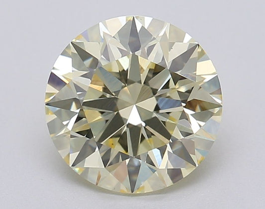 Lab-Grown ROUND Diamond - 2.03 Carat, Fancy Yellow Color, VS1 Clarity | Sustainable Luxury, Dazzling Brilliance | IGI | Certified LG610345375