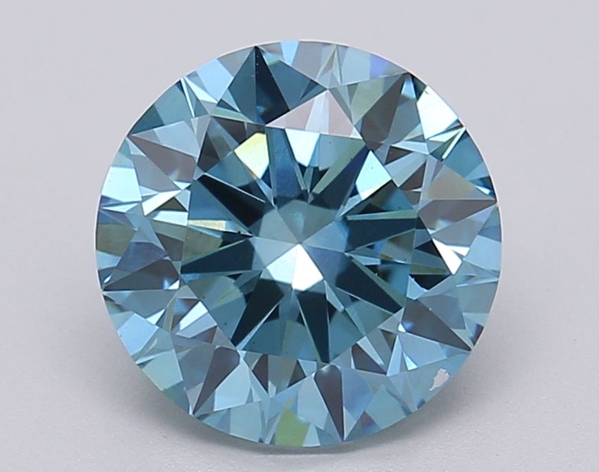 Lab-Grown ROUND Diamond - 2.04 Carat, Fancy Vivid Blue Color, VS1 Clarity | Sustainable Luxury, Dazzling Brilliance | IGI | Certified LG613349423