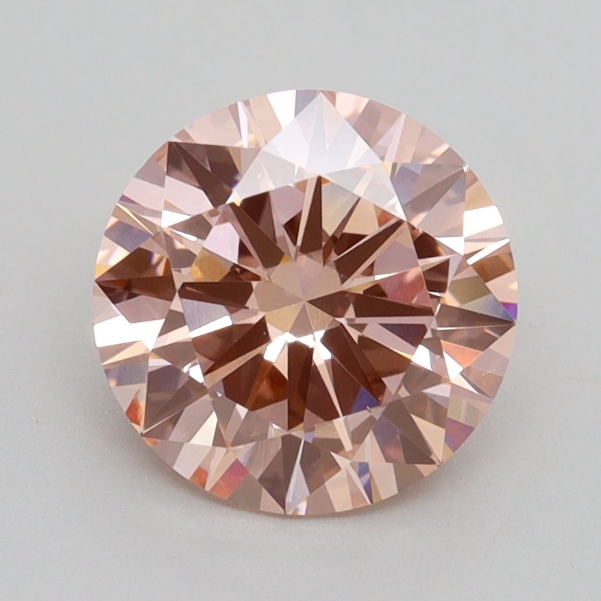 Lab-Grown ROUND Diamond - 2 Carat, Fancy Intense Pink Color, VS2 Clarity | Sustainable Luxury, Dazzling Brilliance | IGI | Certified LG536295622