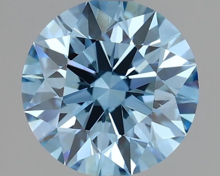 Lab-Grown ROUND Diamond - 2.12 Carat, Fancy Vivid Blue Color, VS1 Clarity | Sustainable Luxury, Dazzling Brilliance | IGI | Certified LG636412138