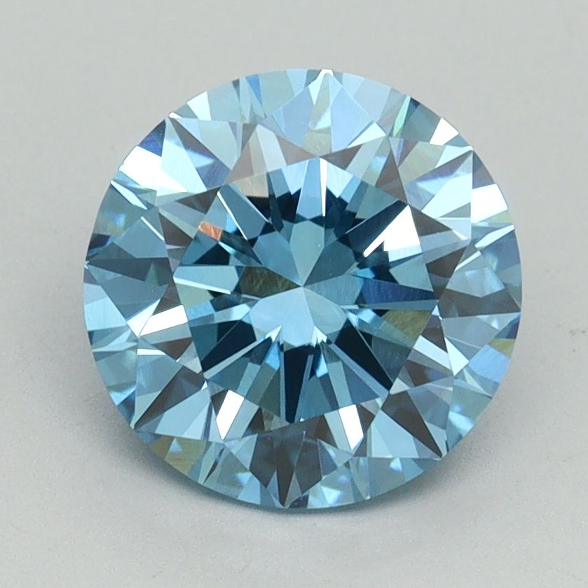 Lab-Grown ROUND Diamond - 2.25 Carat, Fancy Vivid Blue Color, VVS2 Clarity | Sustainable Luxury, Dazzling Brilliance | IGI | Certified LG644491305