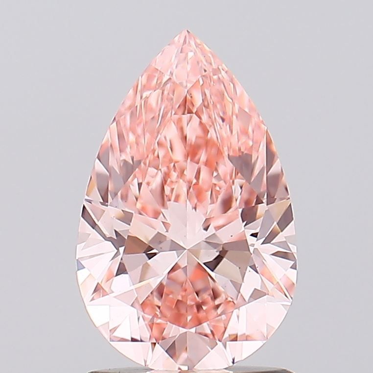 Lab-Grown PEAR Diamond - 1.29 Carat, Fancy Intense Pink Color, VS1 Clarity | Sustainable Luxury, Dazzling Brilliance | IGI | Certified 629493784