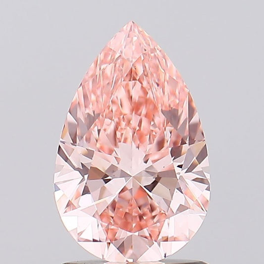 Lab-Grown PEAR Diamond - 1.29 Carat, Fancy Intense Pink Color, VS1 Clarity | Sustainable Luxury, Dazzling Brilliance | IGI | Certified 629493784