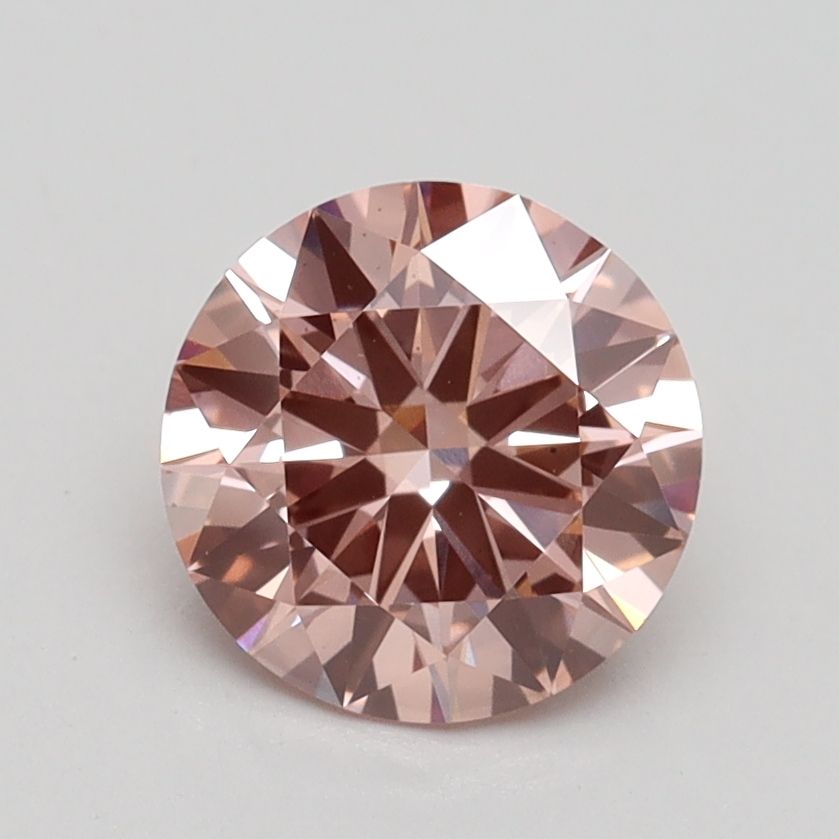 Lab-Grown ROUND Diamond - 1.35 Carat, Fancy Brownish Pink Color, VS2 Clarity | Sustainable Luxury, Dazzling Brilliance | IGI | Certified LG532244671