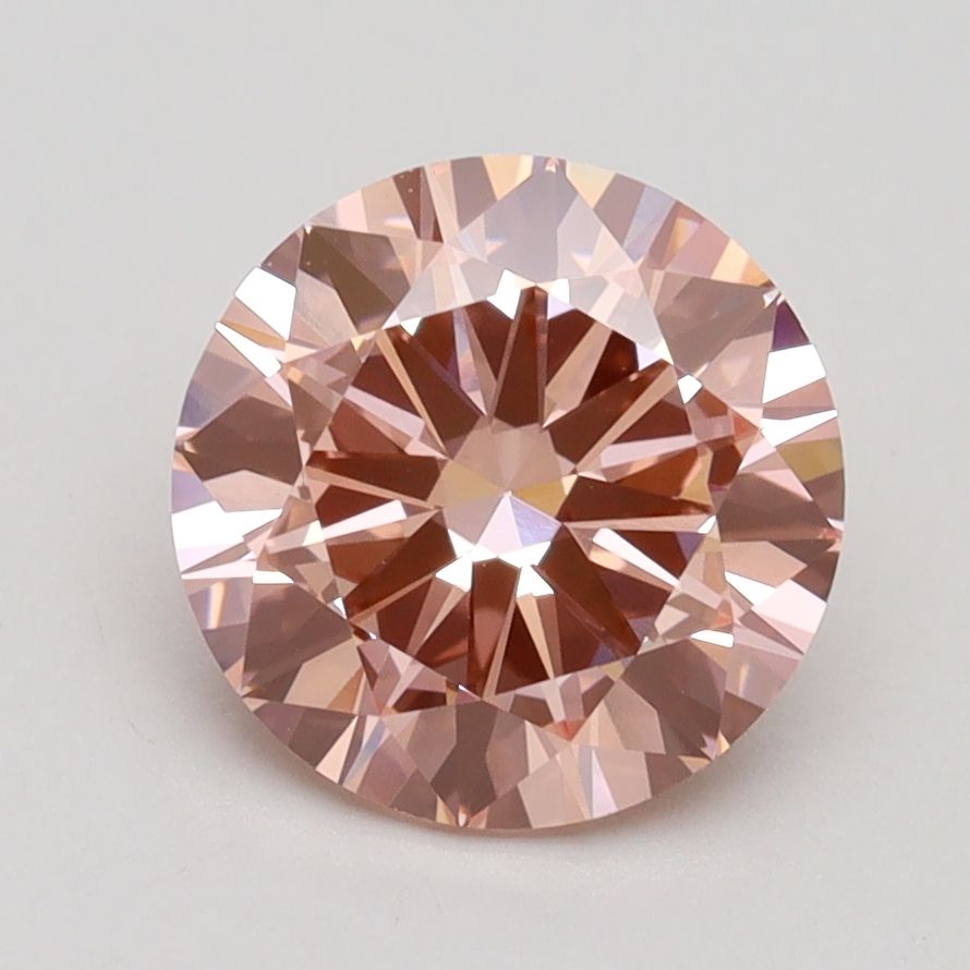 Lab-Grown ROUND Diamond - 2 Carat, Fancy Intense Pink Color, VVS2 Clarity | Sustainable Luxury, Dazzling Brilliance | IGI | Certified LG528229259