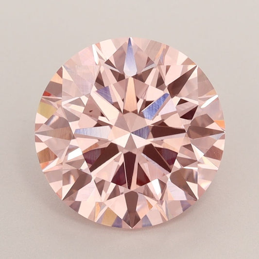 Lab-Grown ROUND Diamond - 3.04 Carat, Fancy Intense Pink Color, VS2 Clarity | Sustainable Luxury, Dazzling Brilliance | IGI | Certified LG582357587