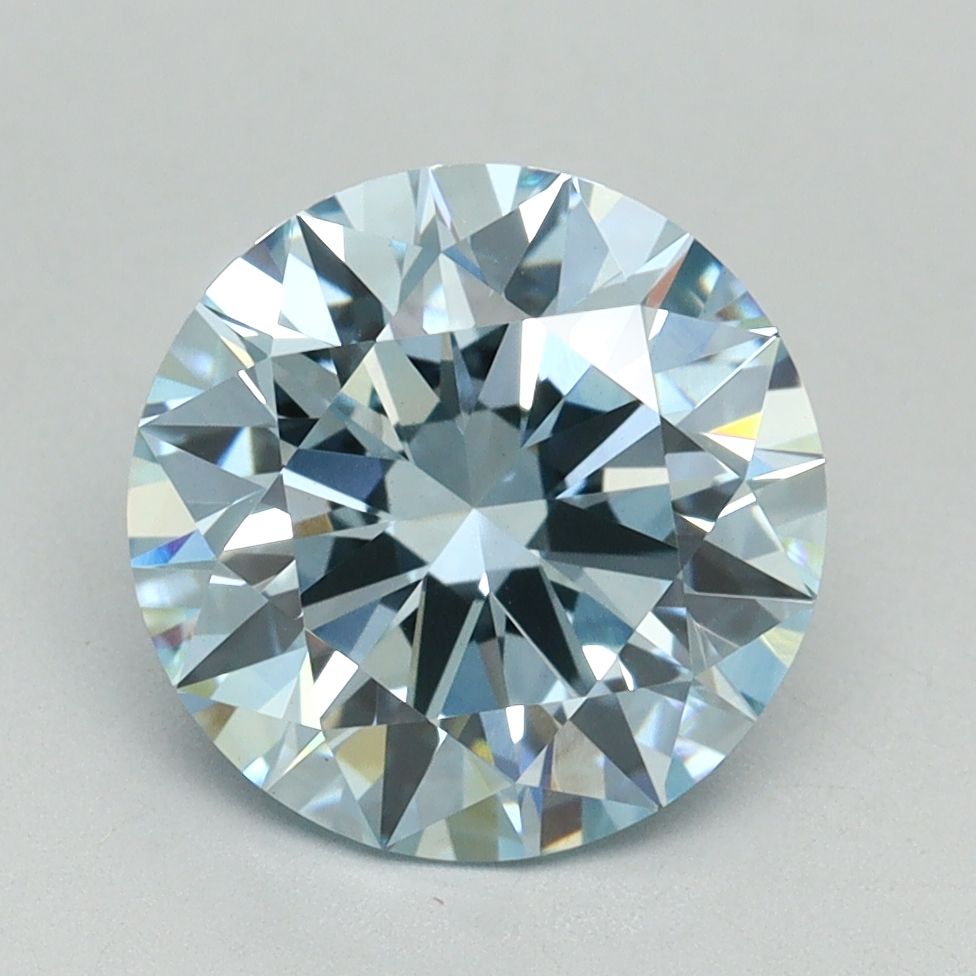 Lab-Grown ROUND Diamond - 3.03 Carat, Fancy Intense Blue Color, VS1 Clarity | Sustainable Luxury, Dazzling Brilliance | IGI | Certified LG636401506