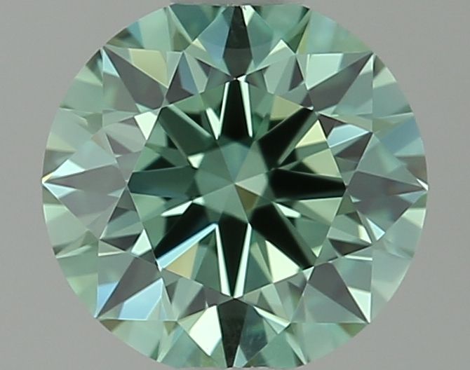 Lab-Grown ROUND Diamond - 0.71 Carat, Fancy Vivid Green Color, VVS1 Clarity | Sustainable Luxury, Dazzling Brilliance | IGI | Certified LG640445918