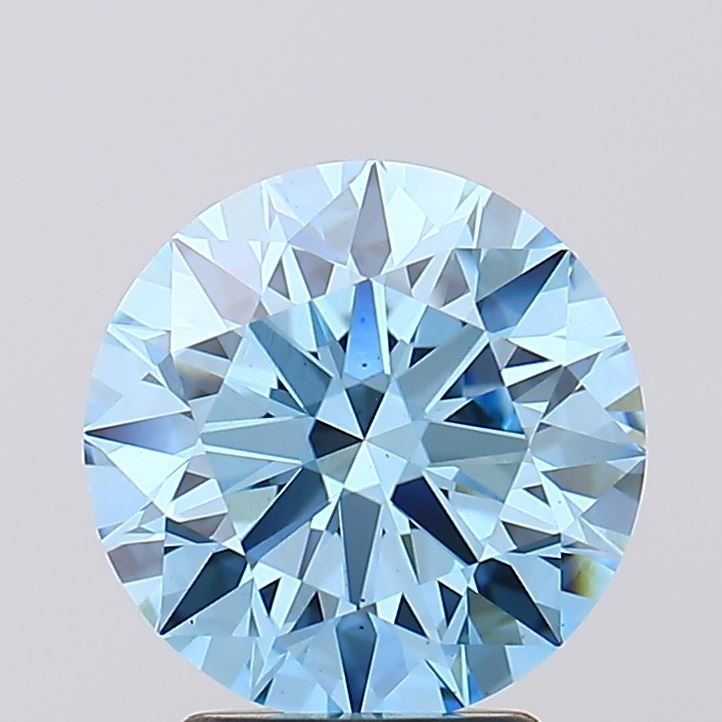 Lab-Grown ROUND Diamond - 3.06 Carat, Fancy Vivid Blue Color, VS1 Clarity | Sustainable Luxury, Dazzling Brilliance | IGI | Certified LG625492045