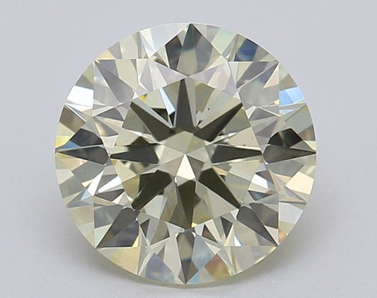 Lab-Grown ROUND Diamond - 2.05 Carat, Fancy Yellow Color, VS1 Clarity | Sustainable Luxury, Dazzling Brilliance | IGI | Certified LG611357455