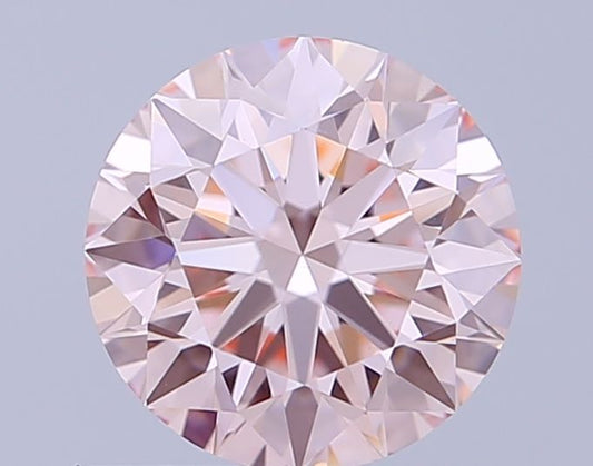 Lab-Grown ROUND Diamond - 0.86 Carat, Fancy Pink Color, VVS2 Clarity | Sustainable Luxury, Dazzling Brilliance | IGI | Certified LG646477452