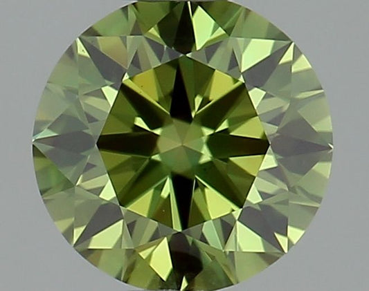 Lab-Grown ROUND Diamond - 0.79 Carat, Fancy Vivid Green Color, VS2 Clarity | Sustainable Luxury, Dazzling Brilliance | IGI | Certified LG642491383