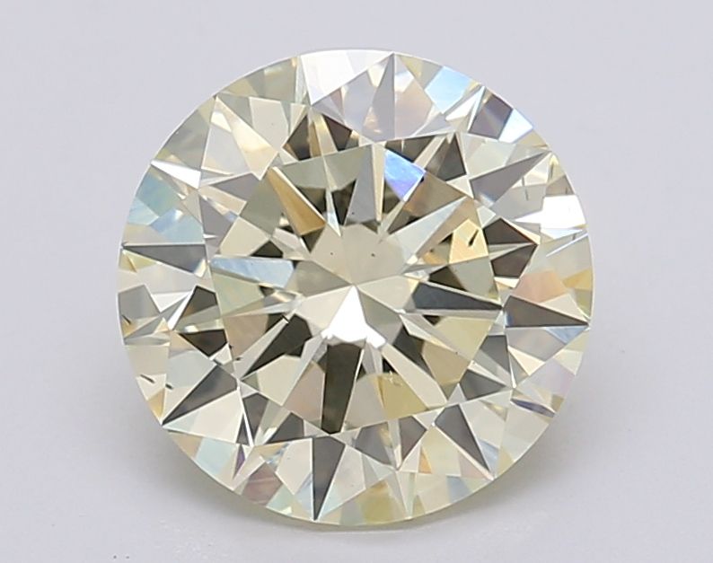 Lab-Grown ROUND Diamond - 2.5 Carat, Fancy Yellow Color, VS2 Clarity | Sustainable Luxury, Dazzling Brilliance | IGI | Certified LG595381204