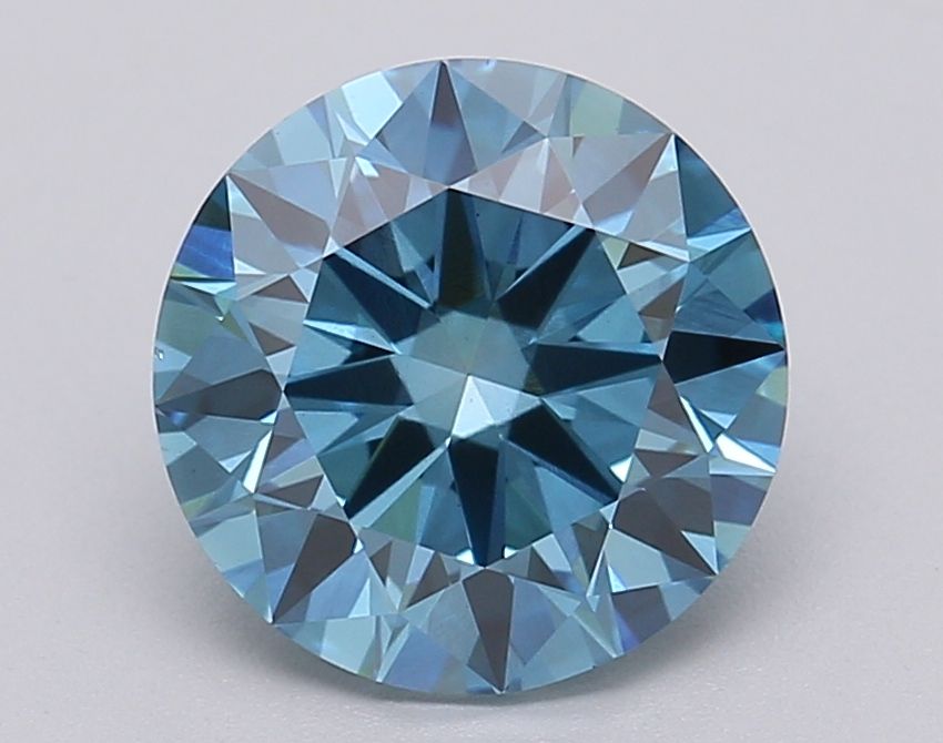 Lab-Grown ROUND Diamond - 1.96 Carat, Fancy Vivid Blue Color, VS1 Clarity | Sustainable Luxury, Dazzling Brilliance | IGI | Certified LG613349438