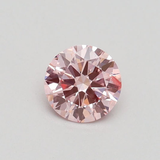 Lab-Grown ROUND Diamond - 0.5 Carat, Fancy Intense Pink Color, SI2 Clarity | Sustainable Luxury, Dazzling Brilliance | IGI | Certified LG534243415