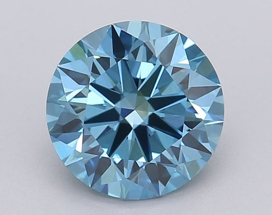 Lab-Grown ROUND Diamond - 1.5 Carat, Fancy Vivid Blue Color, VVS2 Clarity | Sustainable Luxury, Dazzling Brilliance | IGI | Certified LG618485738