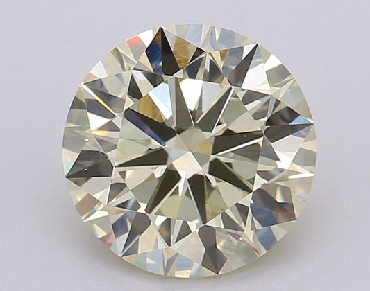 Lab-Grown ROUND Diamond - 2.07 Carat, Fancy Yellow Color, VS1 Clarity | Sustainable Luxury, Dazzling Brilliance | IGI | Certified LG611372084